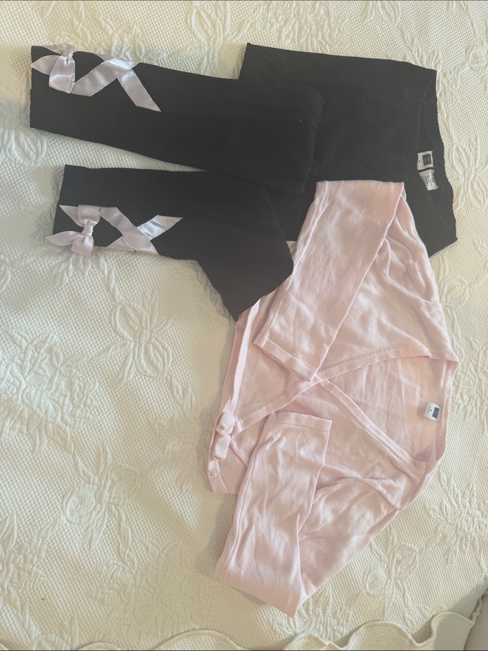 Matching set - Ballerina size 6 Janie and Jack Pale Pink Top and Leggings